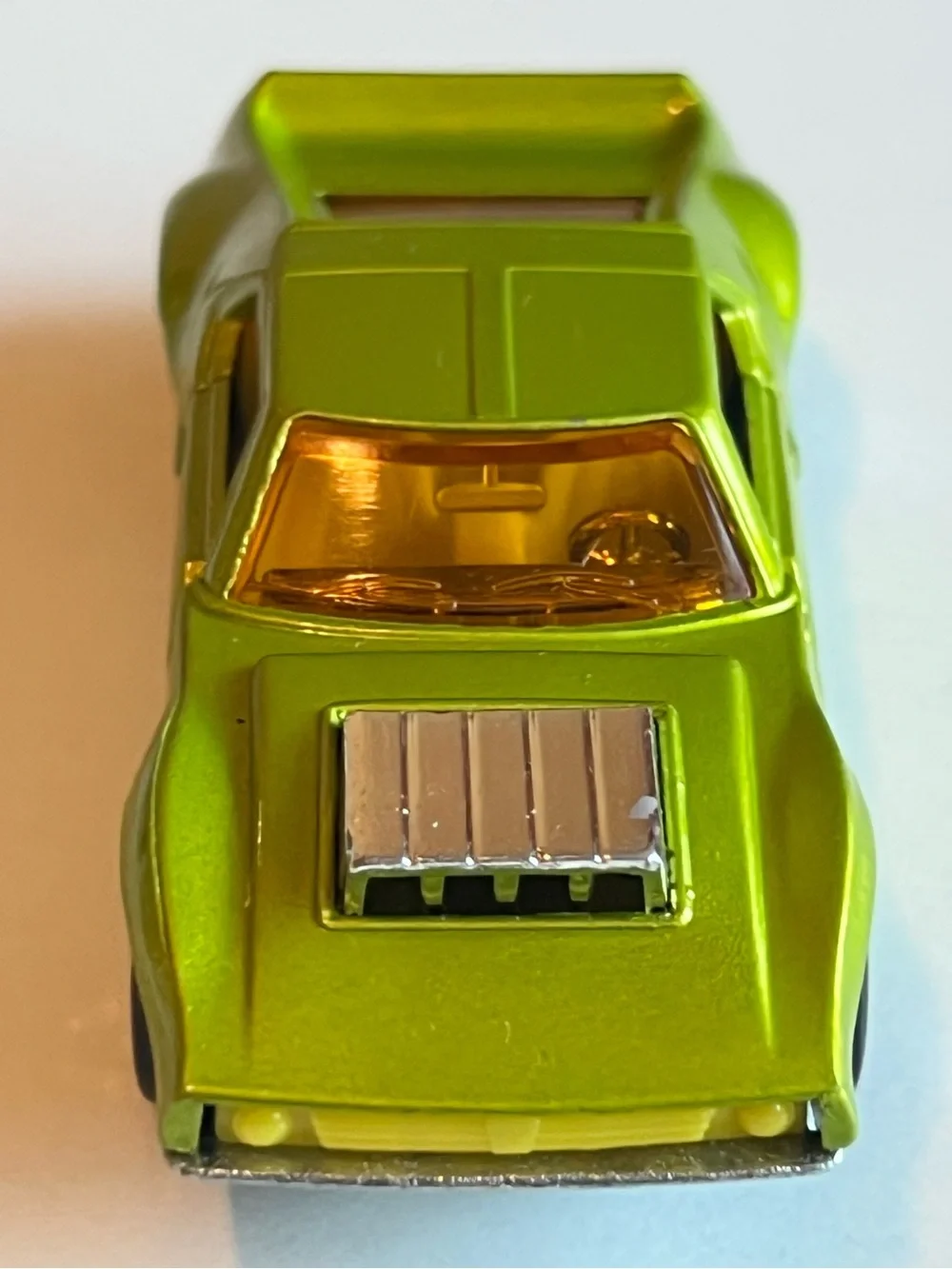 Vintage Matchbox Superfast No. 9 AMX Javelin 1972 Green with Chrome Scoop Lesney